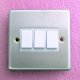 6 Amp X rated 3 Gang 2 Way Switch