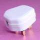 250V 13 Amp / 3 Amp rewireable plug with 3 solid brass pins and  incheswing inches type cord anchorage