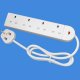 13 Amp 4 Way Extension Socket with neon