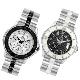 Ladies Ceramic/Stainless Steel Bracelet Watch