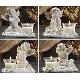 Polyresin Angel Candle holder w/ Glass Votive Holder Filled w/ Wax, GN0533