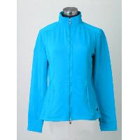 Knitted Full Zip Crew Neck Top