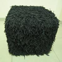 Shaggy Leather Cube Cover