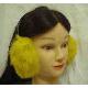 Dyed Colour Rabbit Fur Ear Muff, FR10042-YL