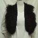 Acrylic Vest with Mongolian Lamb trim, GM10036-BL
