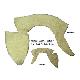 3-in-1 Curly Shorted haired Lamb Fur Collar Cutting w/fabric lining, CL10065-67