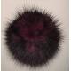 8cm W. Dyed Colour Mink Fur Flower, FR10032-HPK