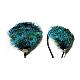 Blue Peacock Feather Hair Headband, TM11242