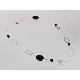 GLASS BEADS WITH METAL RINGS NECKLACE, SN-212