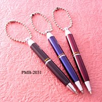 Ball Pen - Metal small pen with keychain