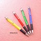 Sell Ball Pen - Plastic transparent w/metal clip