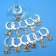 Horoscope w/stainless steel ring & plastic beads