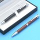 Pen Set - Metal & Leather