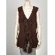 100% Acrylic Knitted Vest with Flounce