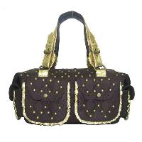 Studded Metallic/Quilted-PU Bag