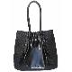 Woven Pu Trimmed Handbag