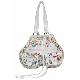 Floral-Printed PU Handbag