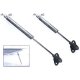 Autom. opening mechanism aluminum N80 gery/chrome, <B>Gas</B> <B>Spring</B>