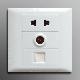 1 way use both for flat or round pin with TV & Telephone or Network plug socket