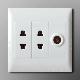 2 way use both for flat or round pin with TV plug socket
