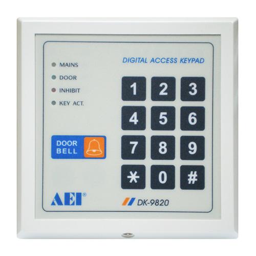 Single Relay Output Digital Access Control Keypad,DK9820 AEI PROTECTON SYSTEMS LIMITED