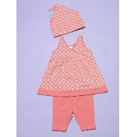 Knit dress, trousers, foulard