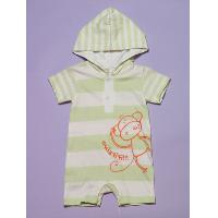 Knit short sleeve romper and hat