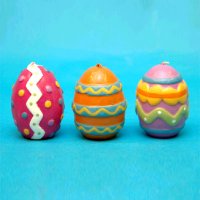 Colorful Easter Egg Candles