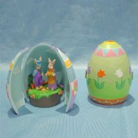 Resin Easter Egg w/Musical I.C.