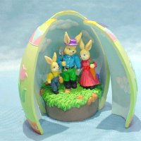 Resin Easter Egg w/Musical I.C.