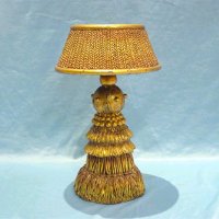 Resin and Metal Base Candle Lamp