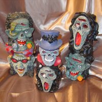 Resin Monster Candle Holder with wax