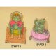 Resin Chair w/Frog Candle (BW016) Two Frog Candle Sitting On Cushion (BW018)