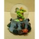 Little Frog Catching Fish Water Globe