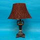 Roman Style Lamp with Rattan Lampshade