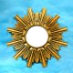 Golden Antique Circle Mirror