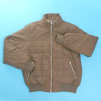 MEN'S QUITED PADDING JACKETS WITH RIBS CUFF/BOTTOM