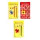 Stationery Set (pencils, pencil sharpener, pins), S-011 (3 Assorted)