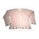 Ladies' 100% Cotton Intarsia with Hand Embroidery Cardigan, S/1438