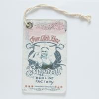 Fabric Hangtag with Stone Wash
