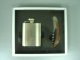 2 pcs flask with pocket corkscrew set