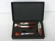 3 pcs stopper/corkscrew & folding knife set
