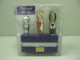 4 pcs stopper/corkscrew & pourer with wooden holder