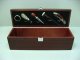 5 pcs wine collar/stopper/pourer/thermometer/pocket corkscrew with single wine wooden box, CL-W006