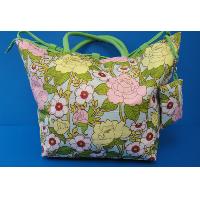 Floral Print Polyester Shopping bag