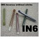 Colored incense without sticks in plastic tube
