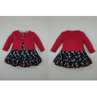 BB girl's dress, cardigan set