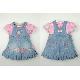 Bb Girl's Bodysuit And Pinny Set, DH08-9781