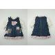 BB girl's denim pinny and tee set, DH07-8618