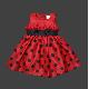 Spot Printed Party Dress, 11287
